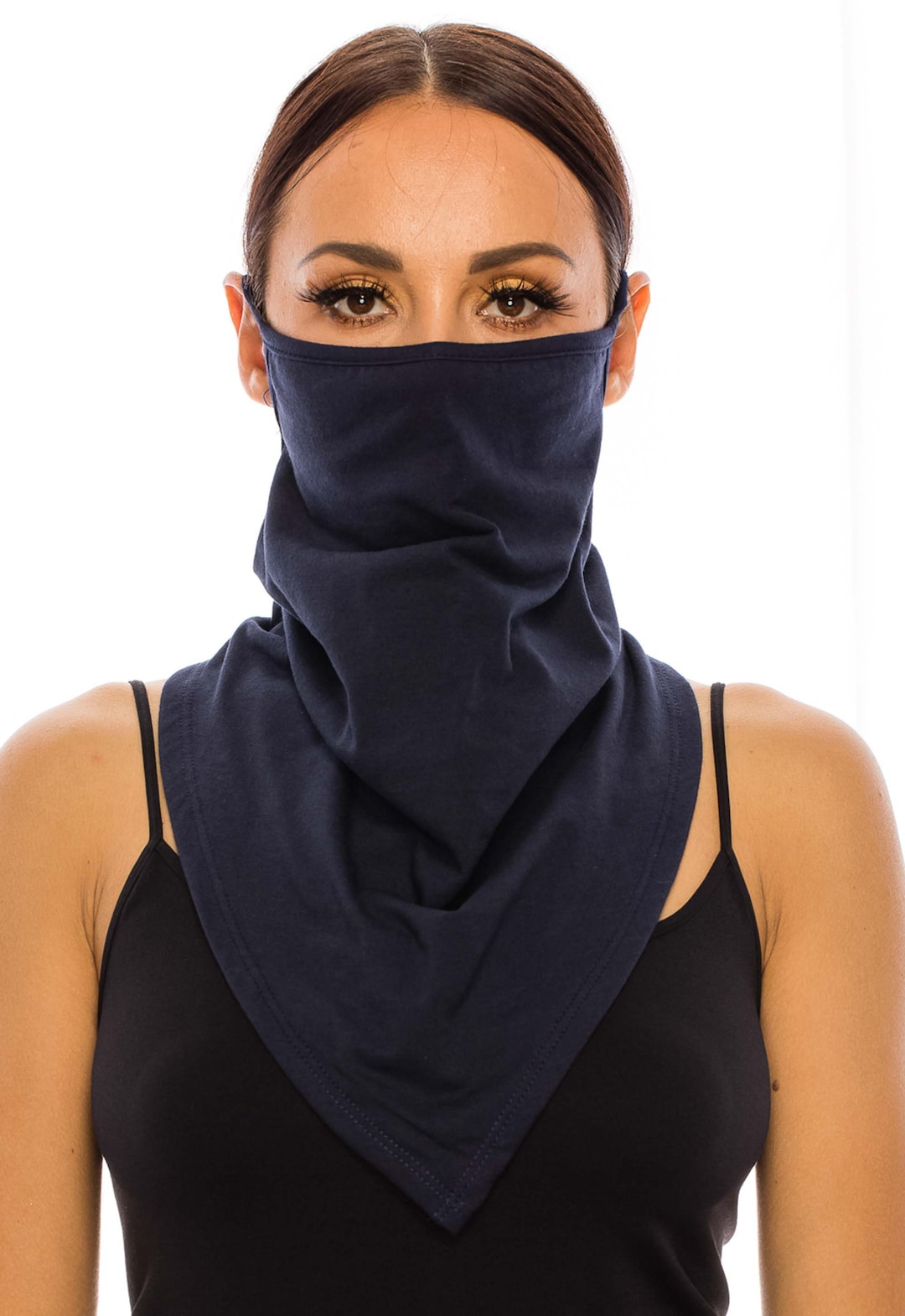 Double Layer Neck Gaiter for Men Women Cotton Face Mask Etsy