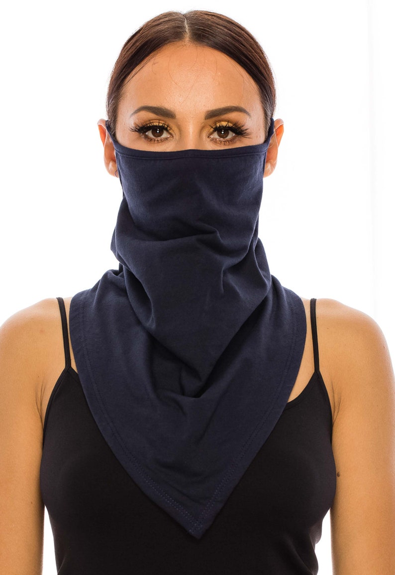 Double Layer Neck Gaiter for Men Women | Cotton Face Mask Cover | Fashion Bandana Scarf Made In USA 