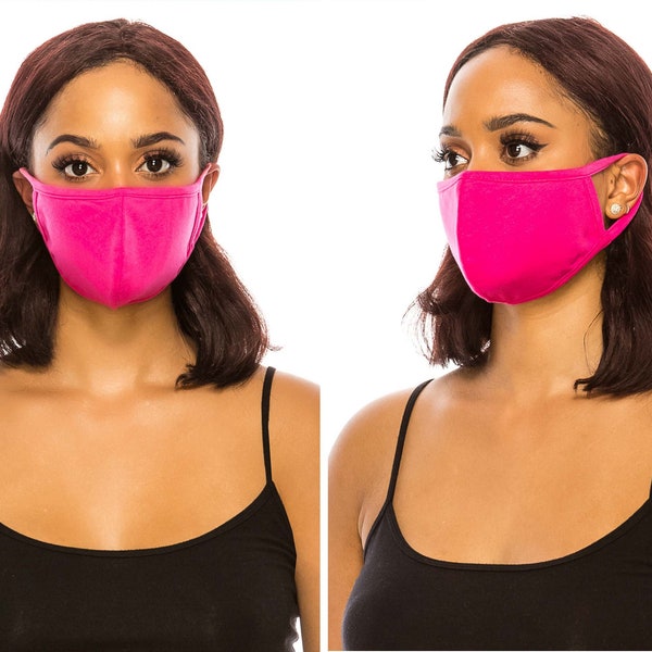 Cotton Face Mask for Men Women | Double Layer Cloth Face Cover | Washable Reusable Made In USA