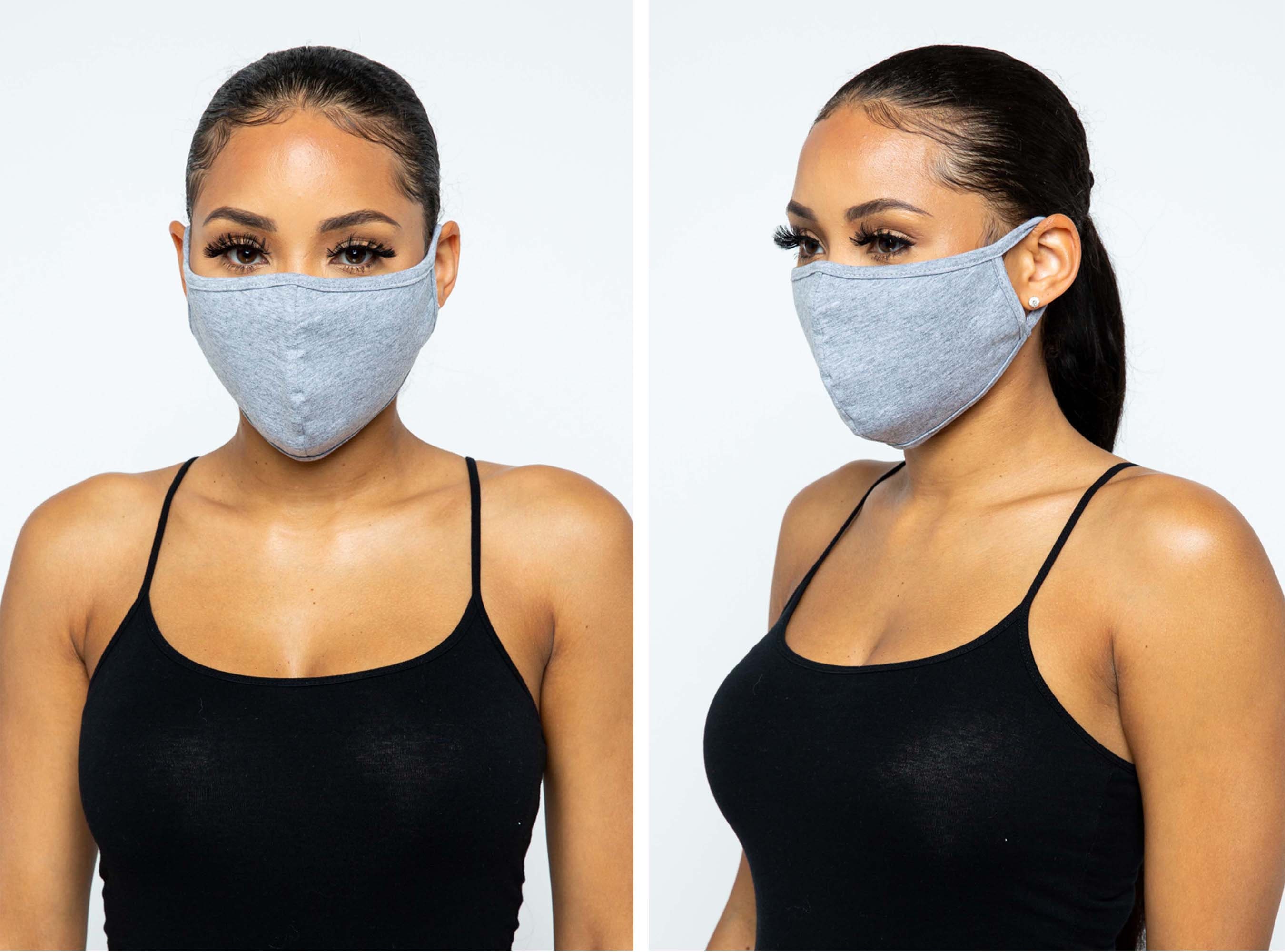 Cotton Face Mask for Men Women Double Layer Cloth Face Cover Etsy