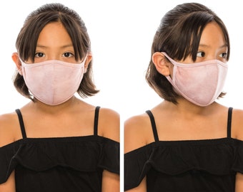 Kids Size Face Mask with Filter Pocket | Tie Dye Fashion Mask Cover | Washable Reusable Made In USA