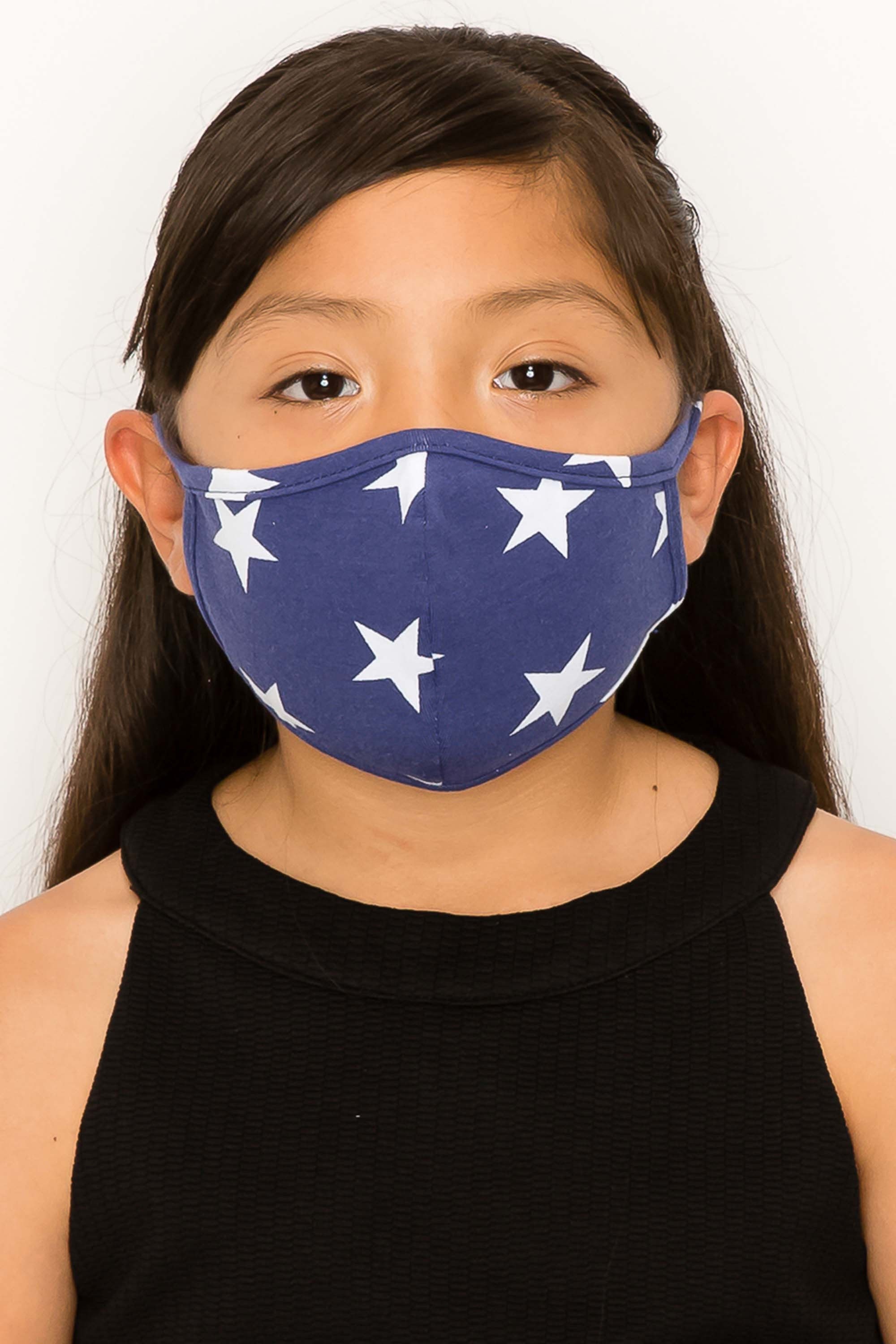 Kids Size Cotton Face Mask | Double Layer Cloth Face Cover | Washable…