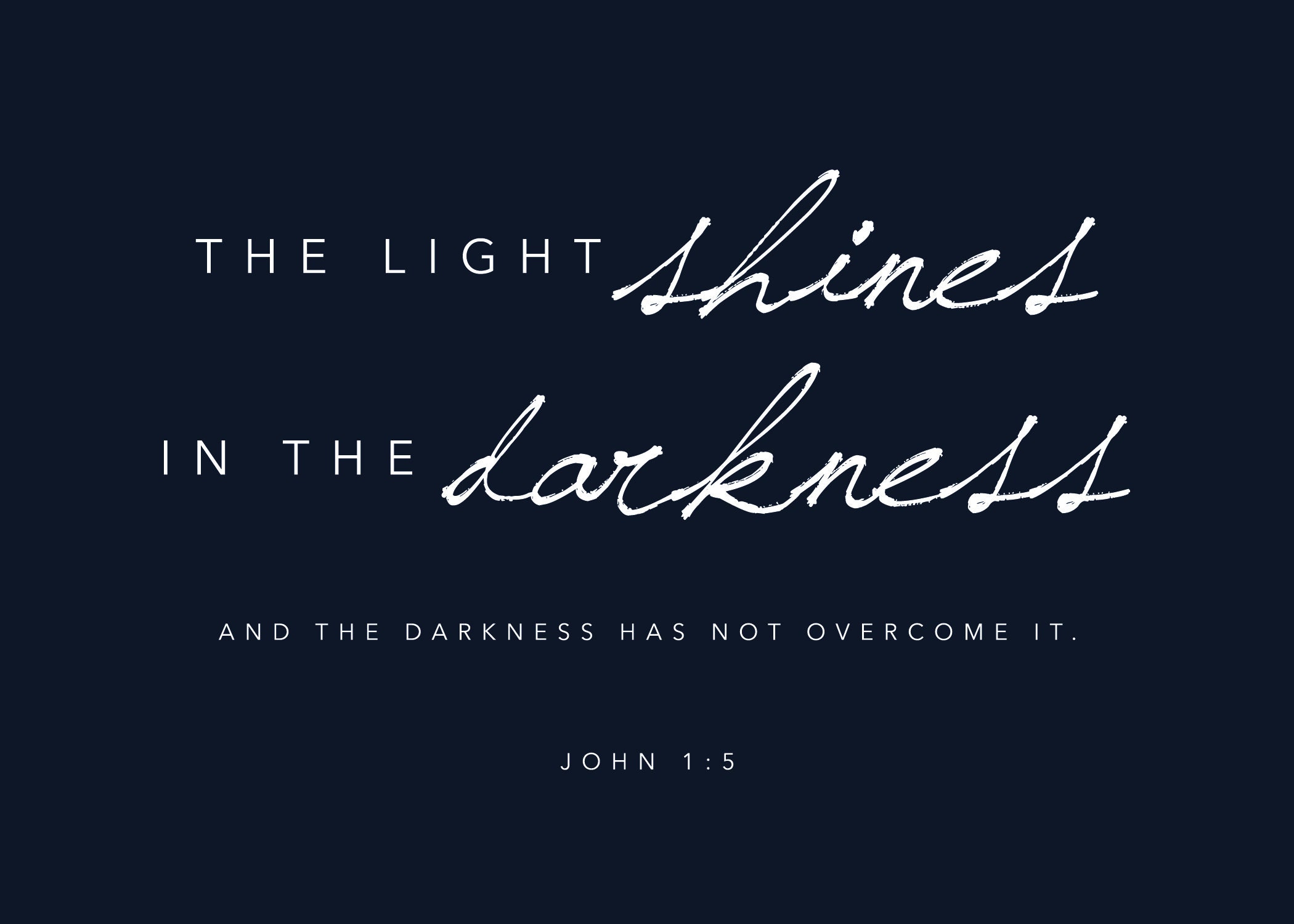 DIGITAL DOWNLOAD | the Light Shines in the Darkness | Wall Art, Bible ...