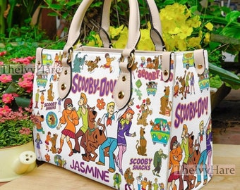 Scooby Doo Vintage Leather Handbag, Scooby Doo Leather Bag, Top Handle Bag, Vintage HandBag, Crossbody Bag, Shoulder Bag