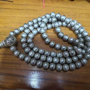 Pure Silver Mala - 108 Beads