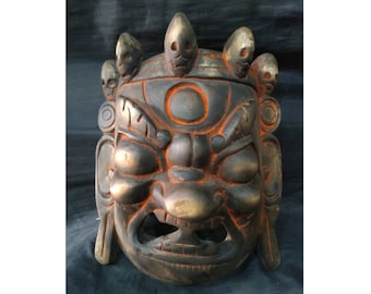 Mahakala Mask - Antique Finish