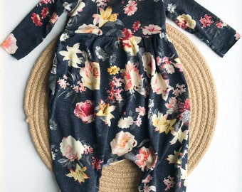 9-12 Month Feather Snap UpOpen Playsuit Romper