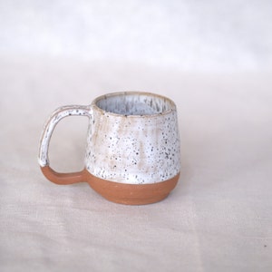 Ceramic Mug, Rustic Design Mug, For Coffee Lovers, White Mug