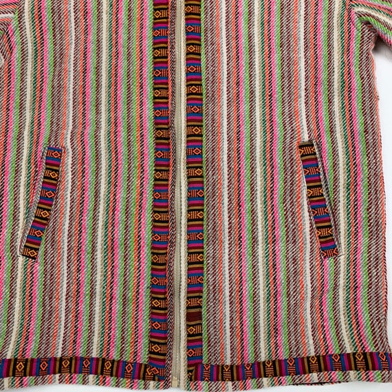 Vintage 90s Retro Guatemala Hippie Style Jacket - image 3