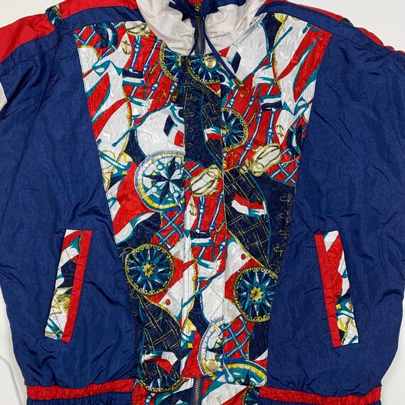 Vintage 90s retro Baroque Windbreaker Jacket - image 2