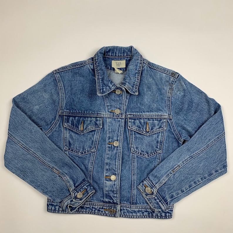 Vintage 90s Gap Retro Denim Jean Jacket image 1