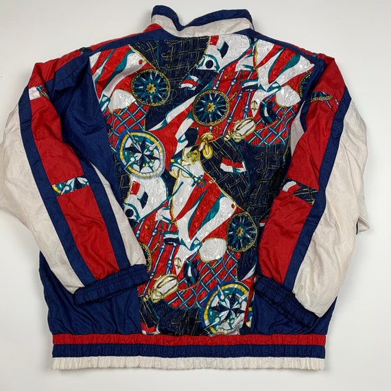 Vintage 90s retro Baroque Windbreaker Jacket - image 5