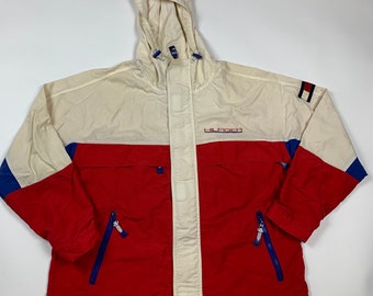 Vintage 90s Retro Tommy Hilfiger Full Zip Hoodie Jacket