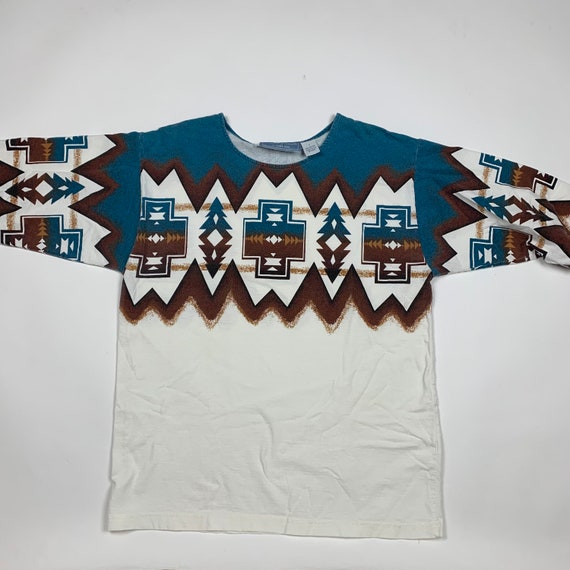 Vintage 90s Retro Aztec Western Shirt - image 2