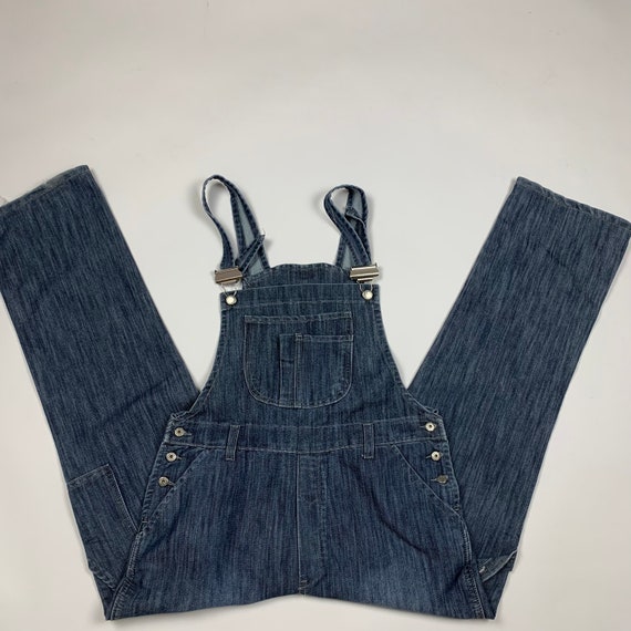 Vintage 90s Retro Overall Denim Jean Pant - Gem