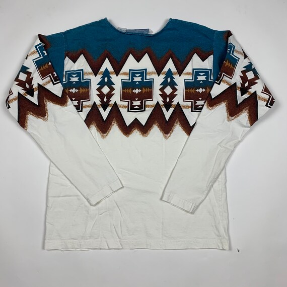 Vintage 90s Retro Aztec Western Shirt - image 4
