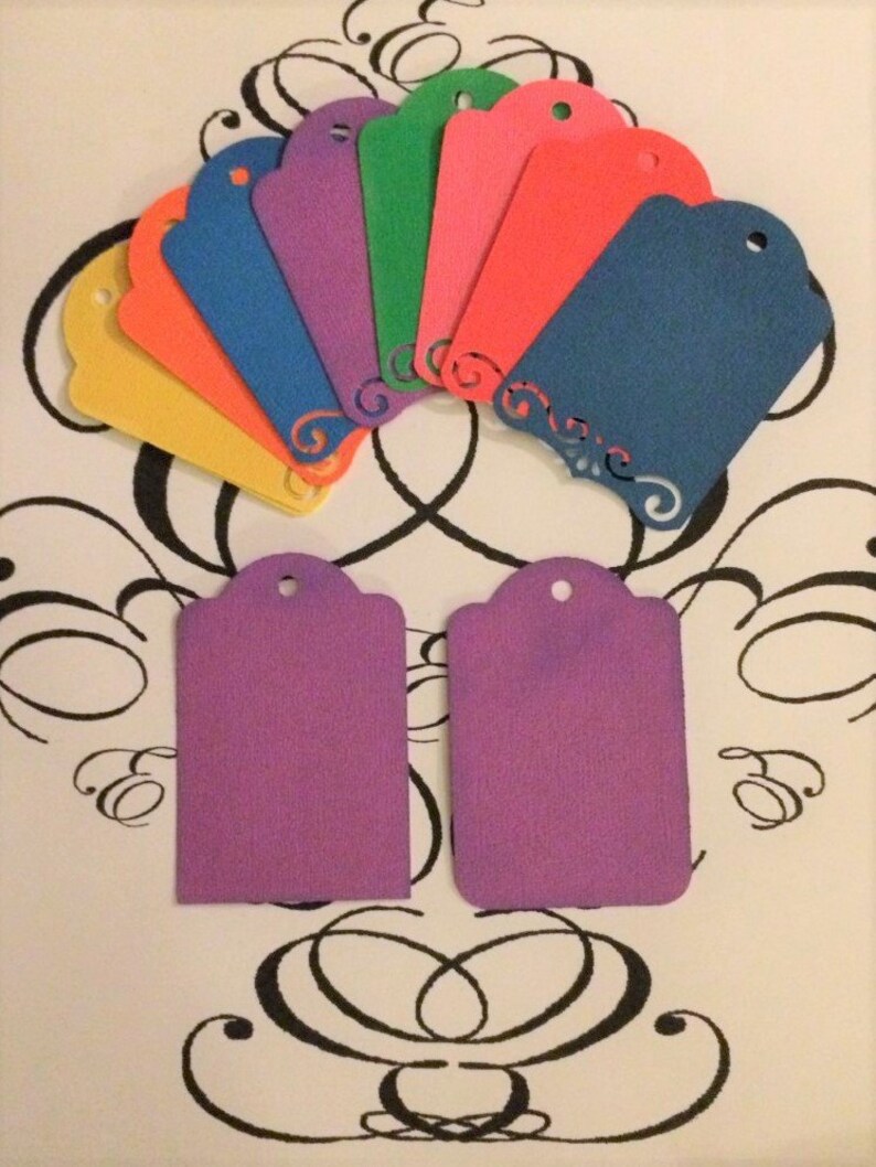 Tags Cardstock Gift Tags Handmade Pkg of 12 Etsy
