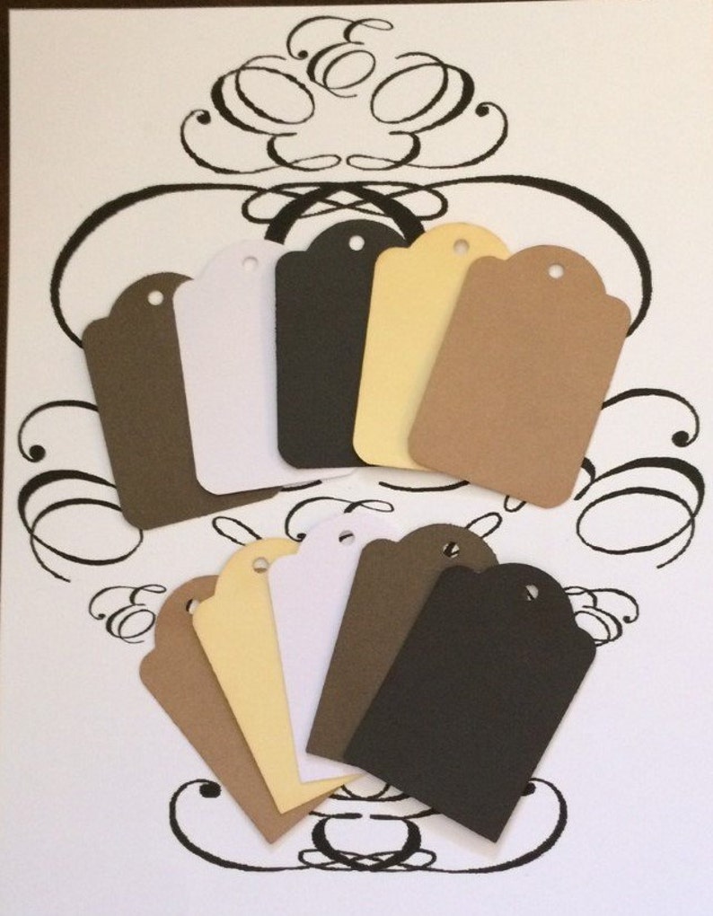 Tags Cardstock Gift Tags Handmade Pkg of 12 Etsy