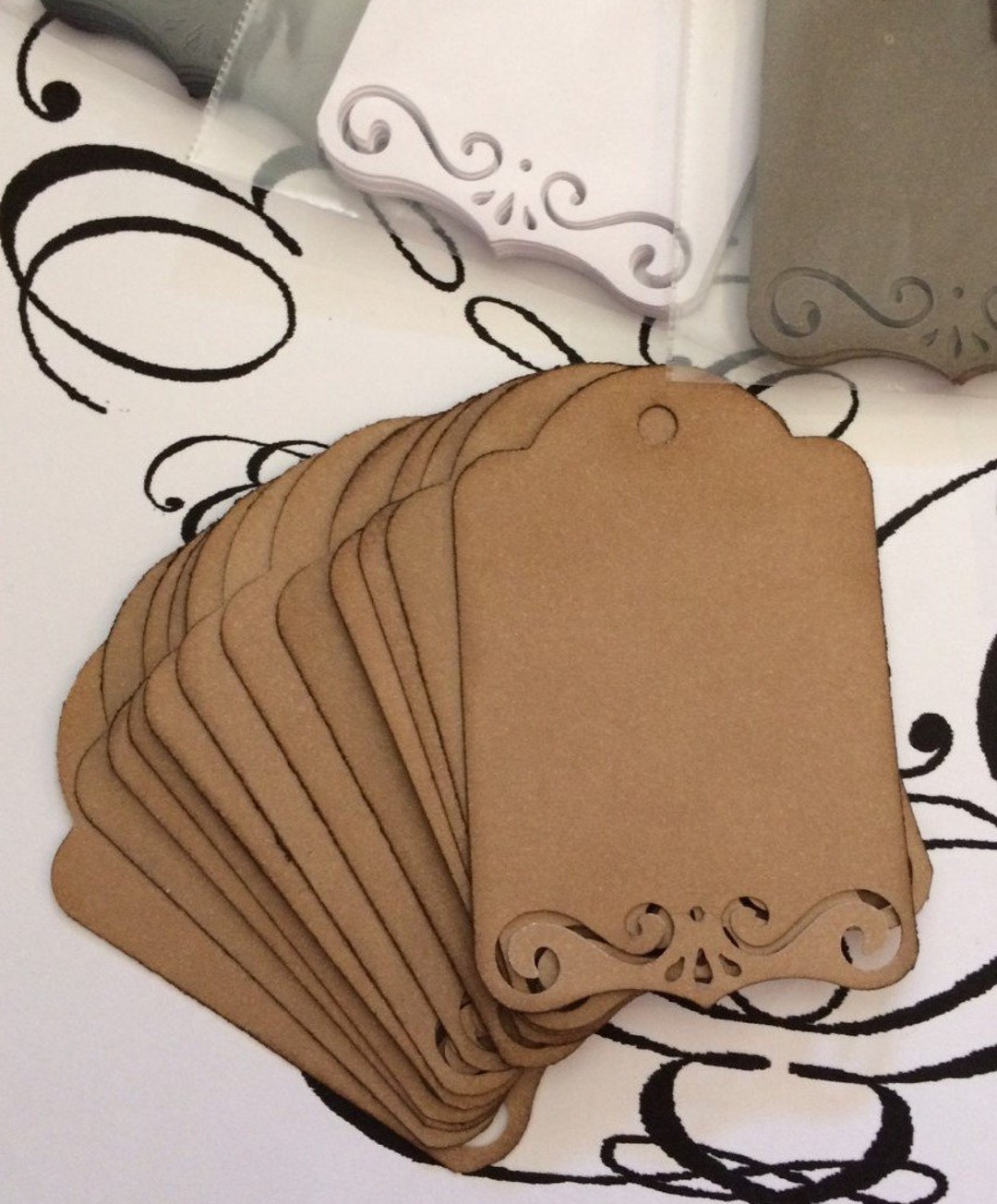 Tags Cardstock Gift Tags Handmade Pkg of 12 Etsy