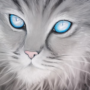 Unique Mounted 'Mollie' Giclee Print ready to place in an A4 frame.