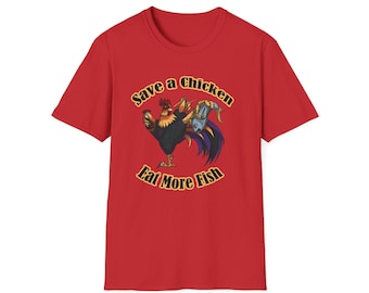 Camiseta con estampado de pollito de dibujos animados haciendo el gesto de pulgar hacia arriba / Camiseta con estampado de pollito