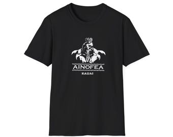 Camiseta gráfica Ainofea Ikaika Warrior / Diseño tribal de la isla hawaiana de Kauai