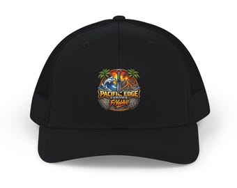 Gorra Snapback / Gorra Trucker con logo de Tropical Surf Rescue, estilo playero.