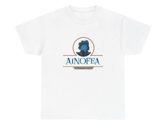 Camiseta con logo de casco de guerrero AINOFEA / Camiseta con emblema de escudo vintage