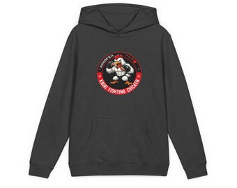 Sudadera con capucha con el emblema del gallo de artes marciales / Logotipo de la liga de lucha juvenil