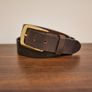 Brass Buckle w/Brown belt