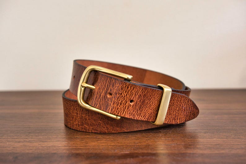 Brass Buckle w/Distressed Brown Belt