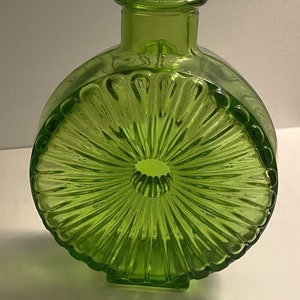 Vase, Sun bottle, Aurinkopullo 1/4 , design by Helena Tynell, Riihimäen Lasi, Finland
