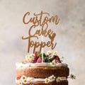 Custom Glitter Cake Topper | Personalized Birthday | Wedding Decor