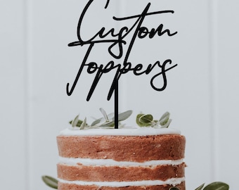 Personalized Acrylic Cake Topper | Custom Decor for Events and Celebrations