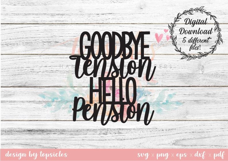 Free Free 345 Happy Retirement Cake Topper Svg SVG PNG EPS DXF File