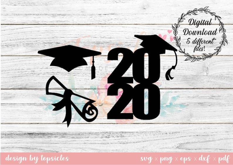 Download 2020 Graduation Cupcake Topper Svg Dxf Eps Png Pdf Cut File | Etsy