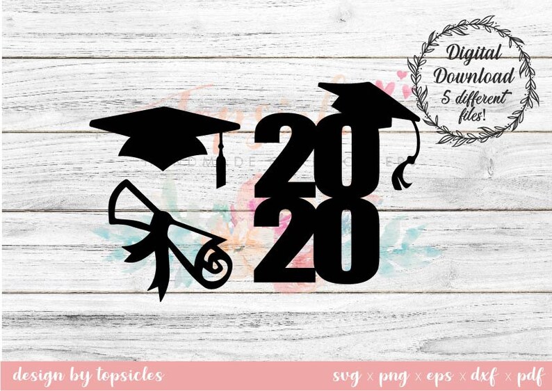 Download 2020 Graduation Cupcake Topper Svg Dxf Eps Png Pdf Cut File | Etsy