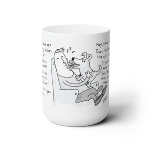 Taza De Café Nasty Puppy Kiss / Amantes de los perros de dibujos animados divertidos