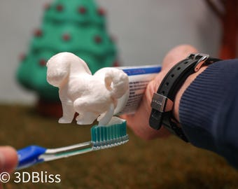 Shih Tzu Puppy Poop Toothpaste Topper – Gag Gift for Dog Lovers