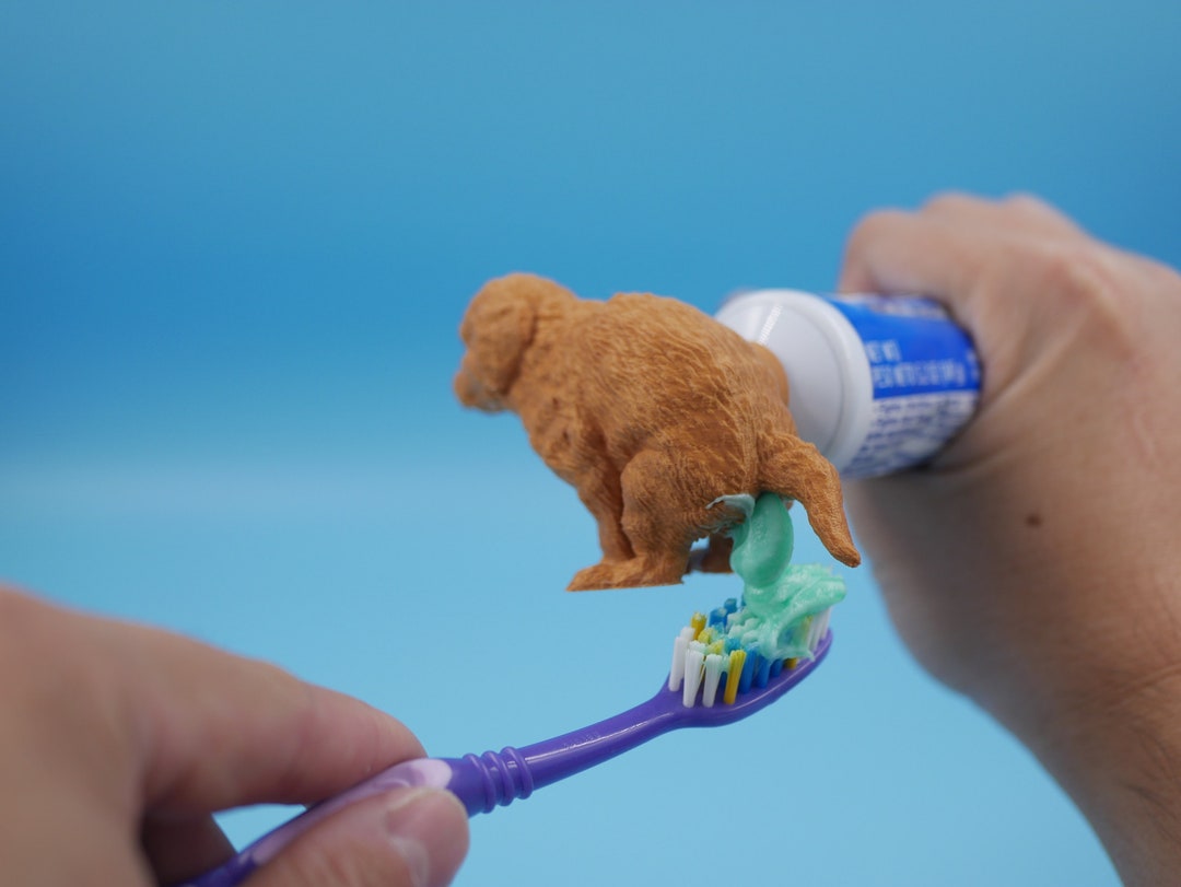 Hilarious Golden Retriever Puppy Poop Toothpaste Dispenser Toothpaste