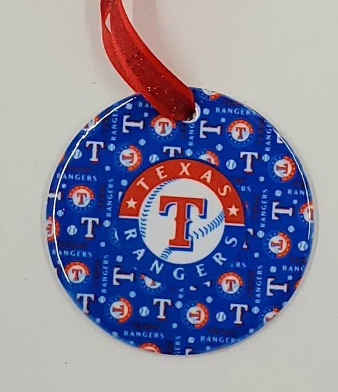 Texas Ranger Collection Ball Texas Rangers Baseball Team Keepsake Christmas Ornament, Free ...