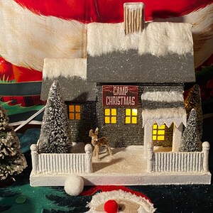 Download Winter Lodge Lighted 3d Paper House Art Collectibles Collectibles Delage Com Br