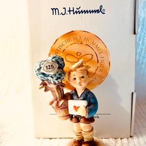 Hummel Good News 125th Anniversary Pristine Condition w/Box Certificate Rare Find