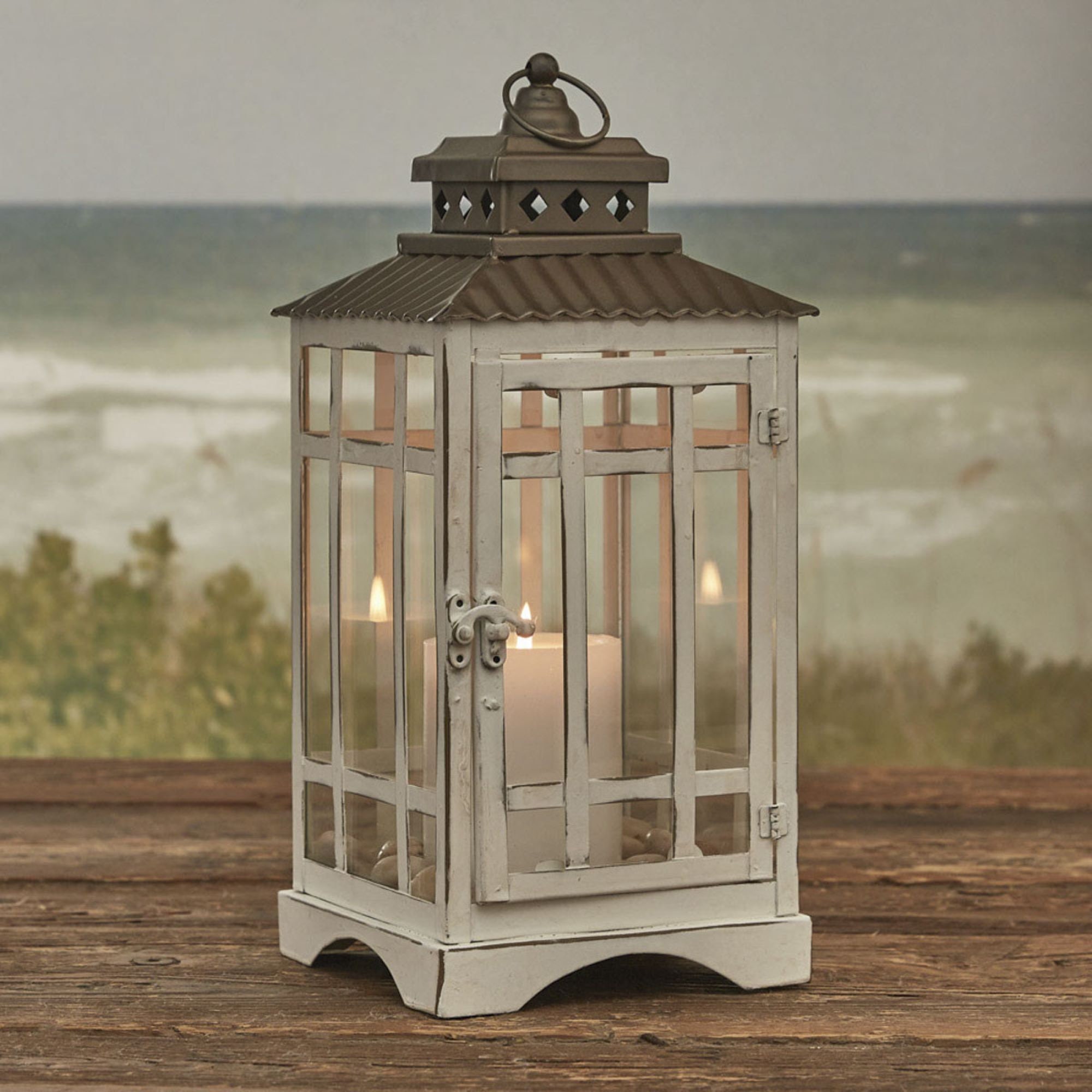 Beautiful Large White Lantern Excellent Quality Etsy