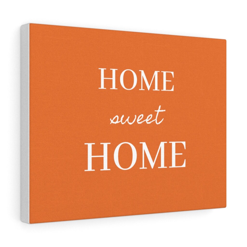 Home Sweet Home Canvas Wall Art Etsy