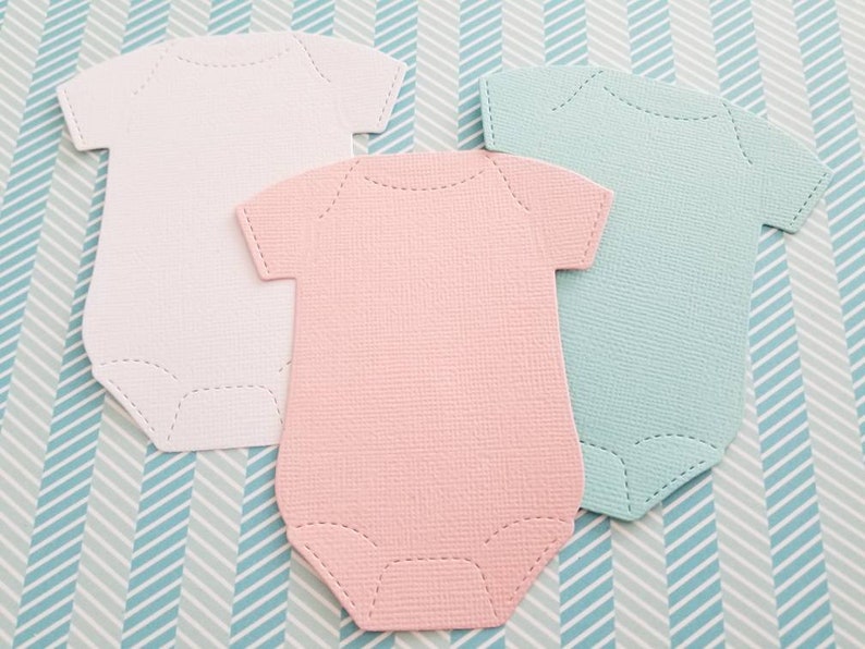 Onesie Die Cut Outs Baby Shower Decor Gender Reveal Etsy