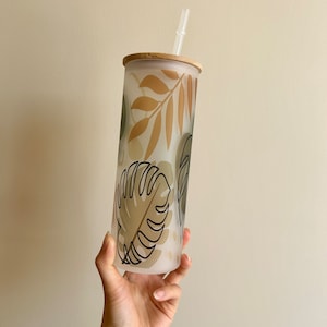 25oz cup, matcha cup, glass cup, coffee cup, tumbler, fruit cup, smoothie cup, aesthetic cup, reusable cup, matcha tumbler, coffee tumbler