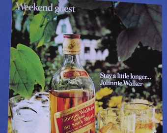 1974 JOHNNIE WALKER WHISKY magazine advert