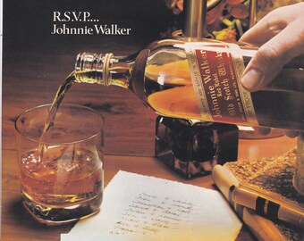 1974 JOHNNIE WALKER WHISKY magazine advert