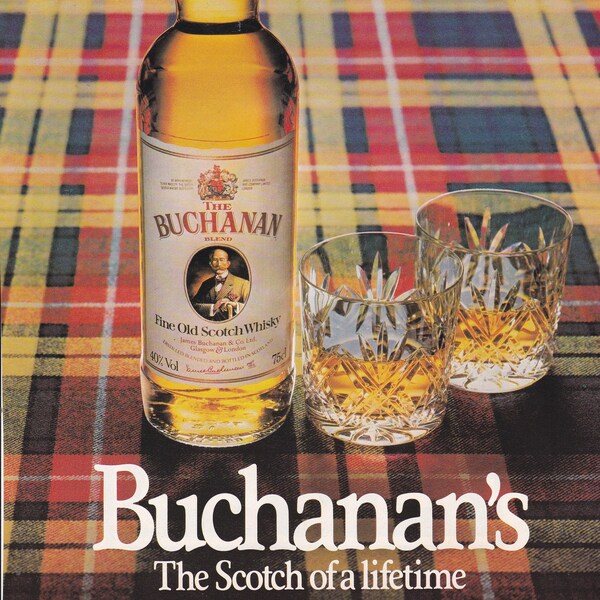 1981 BUCHANANS WHISKY magazine advert